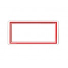 《鶴屋》保護膜標籤紙3009 紅框 43x91mm (18片/包)