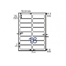 《鶴屋》雷射/噴墨/影印三用電腦標籤L35102  16格(320片/包)