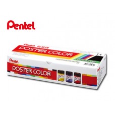 《PENTEL》廣告顏料POS4-12  (30cc/瓶/12色/盒)