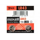 《MAXELL 》 LR43 電池(2粒/卡)